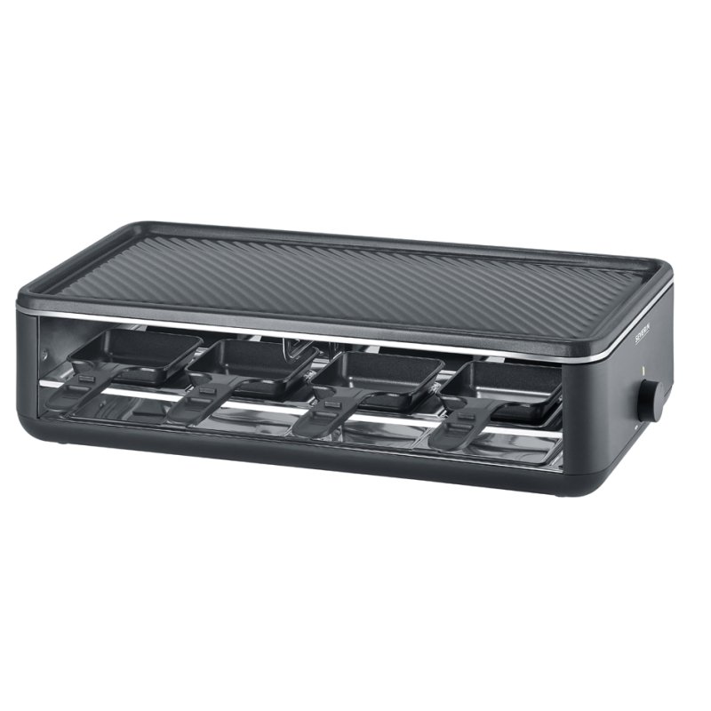 SEVERIN raclette grill RG 2365, 8 pans, 1300 watts, non-stick coating